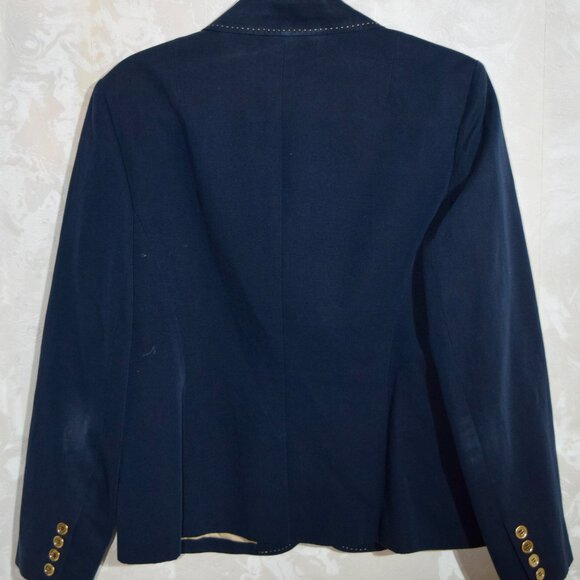 Talbots Classic Navy Blue Blazer | Size 12 - Picture 4 of 5